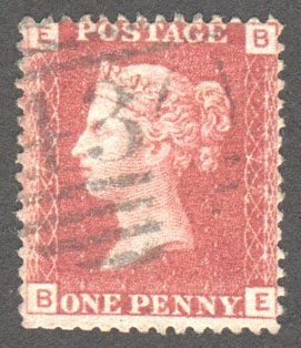 Great Britain Scott 33 Used Plate 72 - BE - Click Image to Close